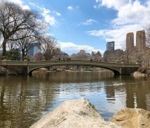 April Trip to New York City. Bow Bridge. Vivacious Views