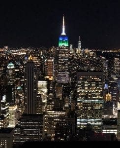Empire State Building. Night View. Vivacious Views